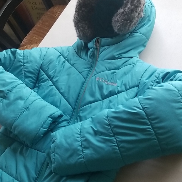Columbia Turquoise Kids Puffer Jacket 